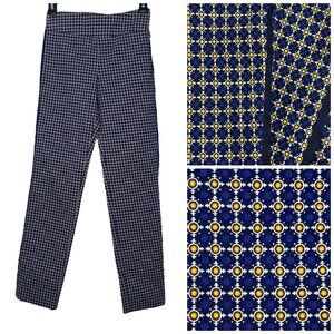 Margaret M Stitch Fix Womens Slimming Pants Size XS Geometric Print Straight Leg